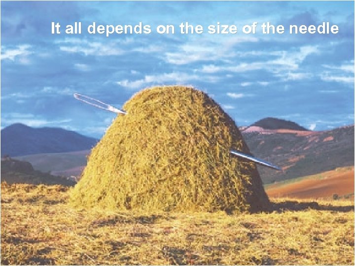 It all depends on the size of the needle 