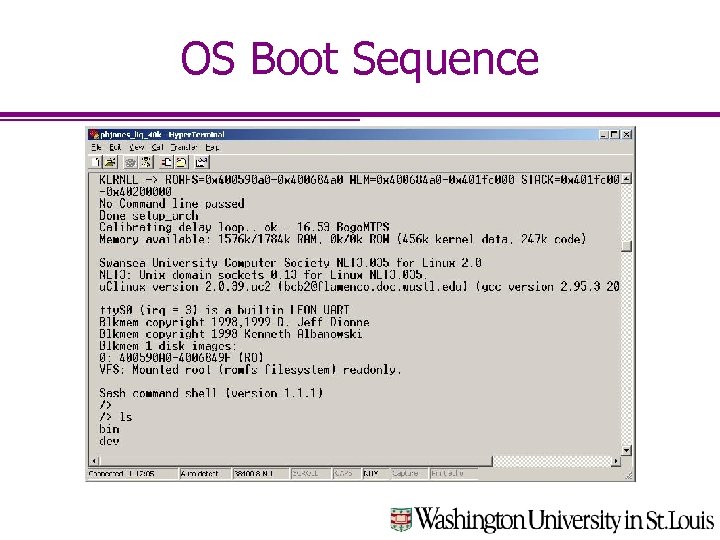 OS Boot Sequence 
