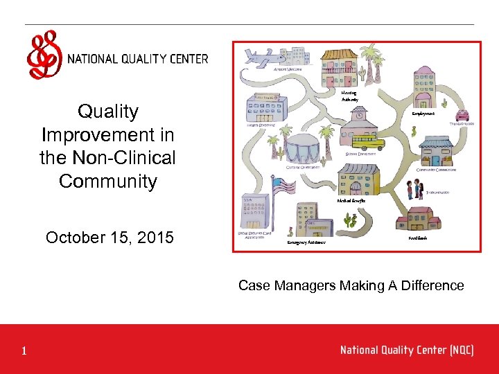 Housing Authority Quality Improvement in the Non-Clinical Community Employment Medical Benefits October 15, 2015