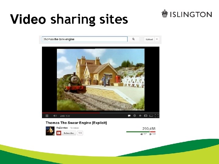 Video sharing sites 