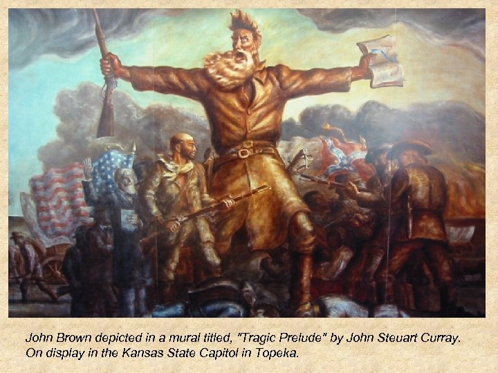 John Brown depicted in a mural titled, 
