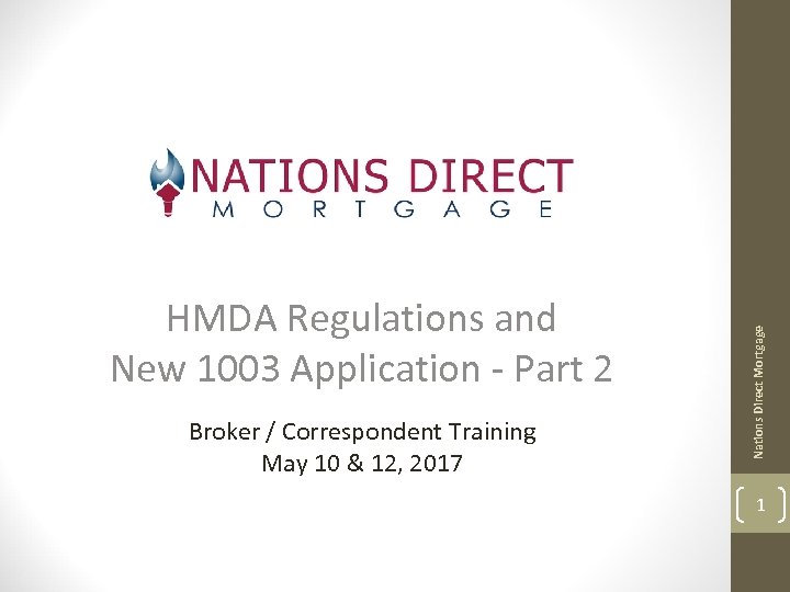 Broker Correspondent Training May 10 12