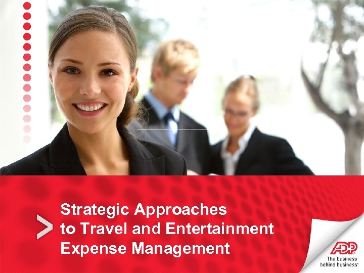 Strategic Approaches to Travel and Entertainment Expense Management 
