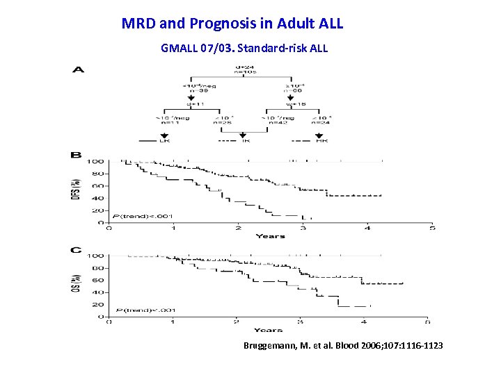 MRD and Prognosis in Adult ALL GMALL 07/03. Standard-risk ALL Bruggemann, M. et al.