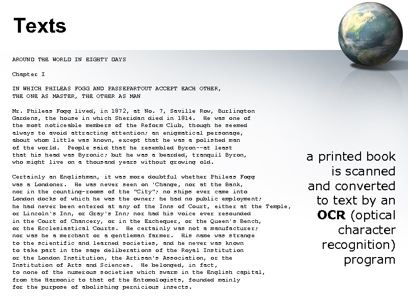 Texts AROUND THE WORLD IN EIGHTY DAYS Chapter I IN WHICH PHILEAS FOGG AND