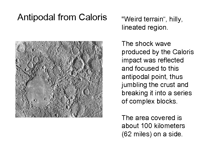 Antipodal from Caloris 