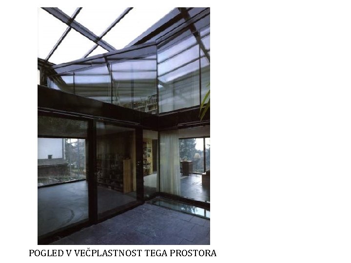 POGLED V VEČPLASTNOST TEGA PROSTORA 