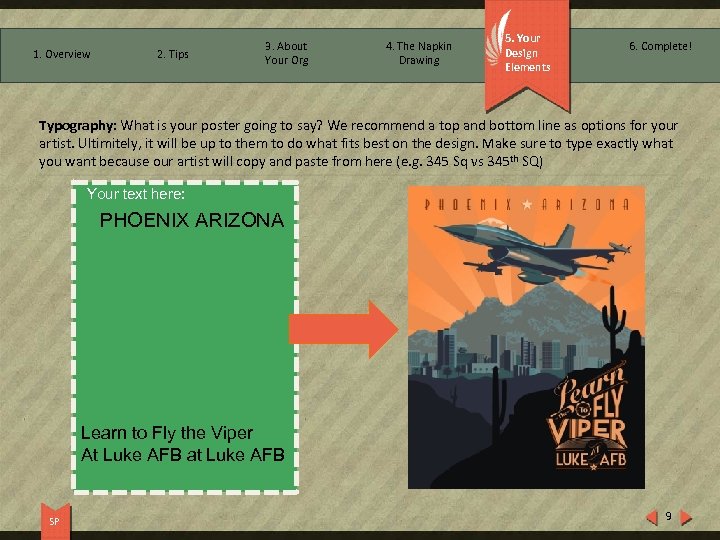 1. Overview 2. Tips 3. About Your Org 4. The Napkin Drawing 5. Your