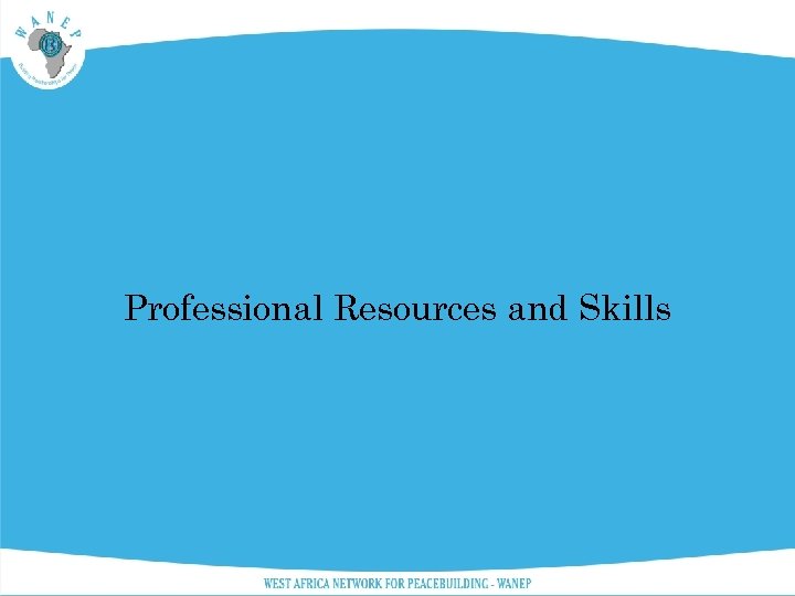 Professional Resources and Skills 