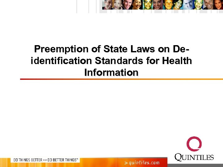 Preemption of State Laws on Deidentification Standards for Health Information 