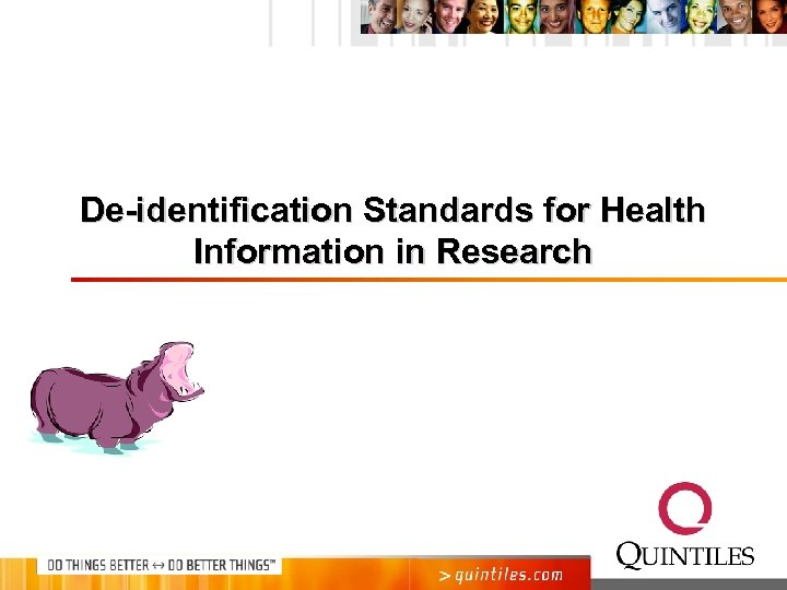 De-identification Standards for Health Information in Research 