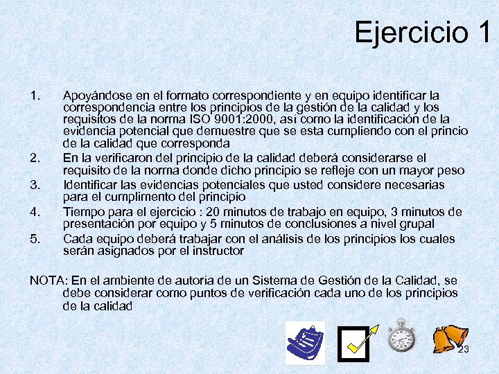 Ejercicio 1 1. 2. 3. 4. 5. Apoyándose en el formato correspondiente y en