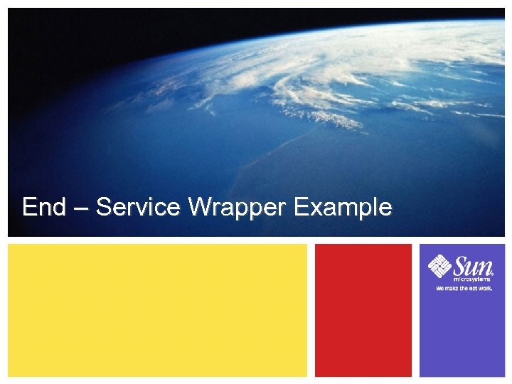 End – Service Wrapper Example 15 -1 