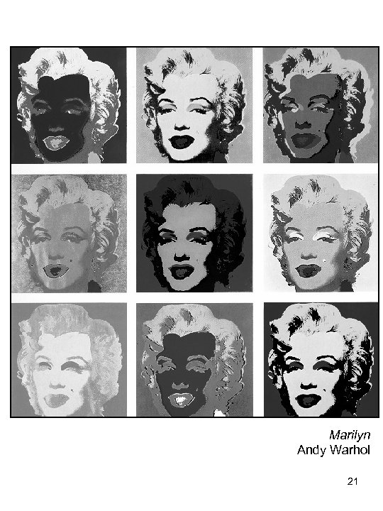 Marilyn Andy Warhol 21 