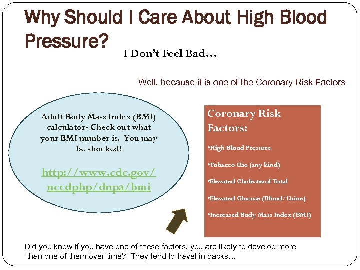 Why Should I Care About High Blood Pressure? I Don’t Feel Bad… Well, because