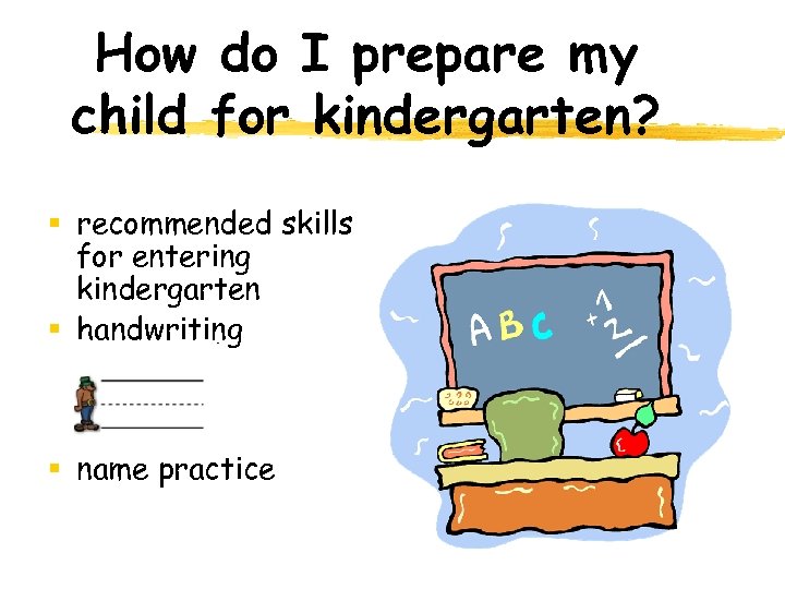 How do I prepare my child for kindergarten? § recommended skills for entering kindergarten
