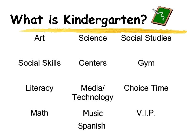 What is Kindergarten? 