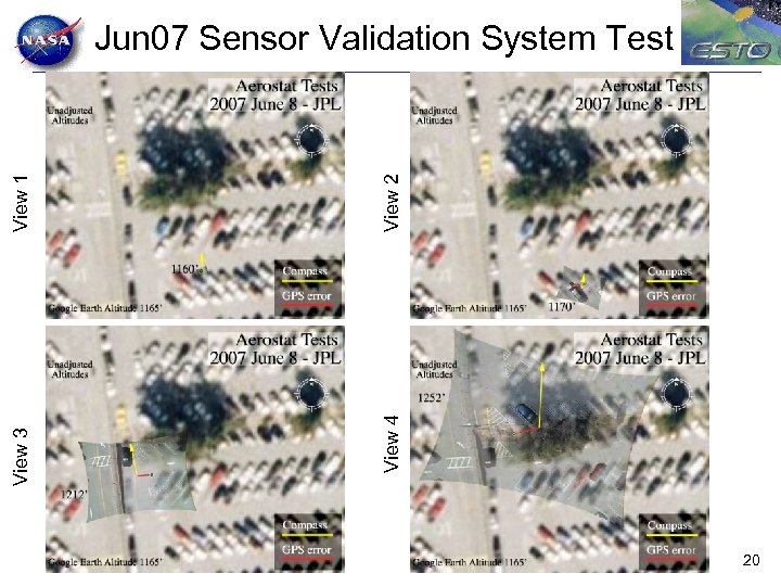 View 2 View 4 View 3 View 1 Jun 07 Sensor Validation System Test