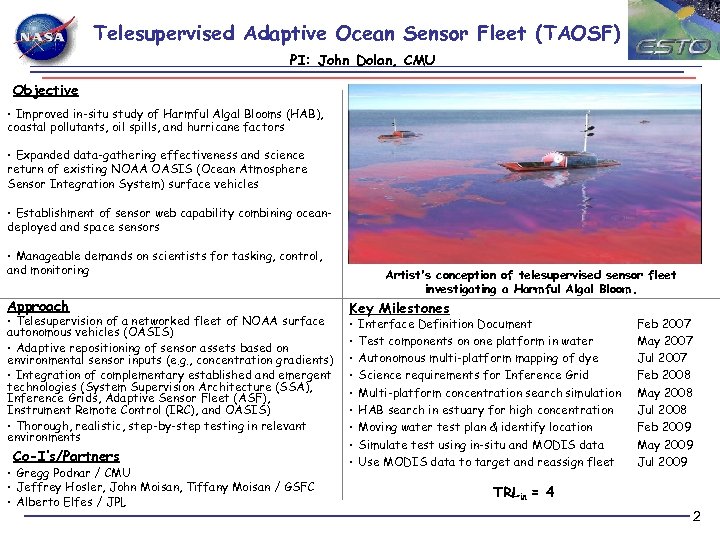 Telesupervised Adaptive Ocean Sensor Fleet Year 1 End Of Year