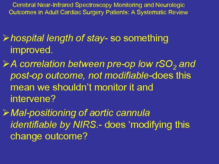 Cerebral Near-Infrared Spectroscopy Monitoring and Neurologic Outcomes in Adult Cardiac Surgery Patients: A Systematic