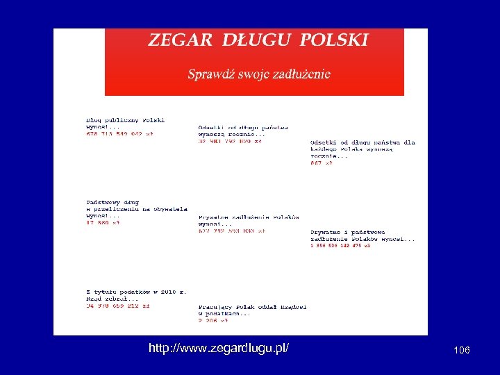 http: //www. zegardlugu. pl/ 106 