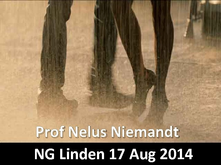 Prof Nelus Niemandt NG Linden 17 Aug 2014 