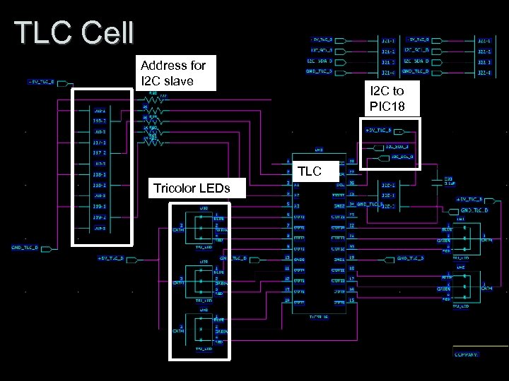 TLC Cell Address for I 2 C slave I 2 C to PIC 18