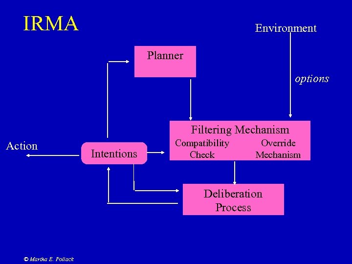IRMA Environment Planner options Filtering Mechanism Action Intentions Compatibility Check Override Mechanism Deliberation Process