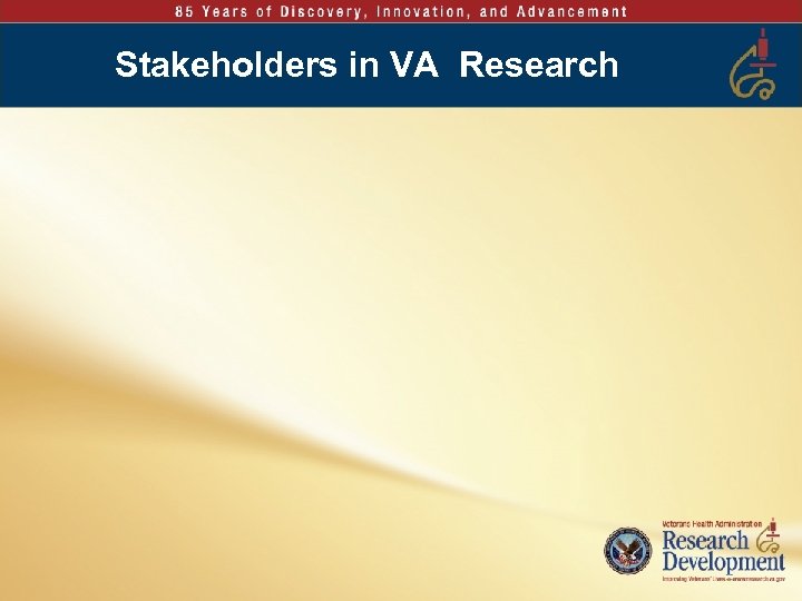 Stakeholders in VA Research 