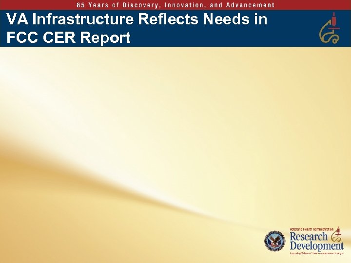 VA Infrastructure Reflects Needs in FCC CER Report 