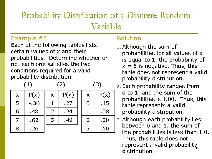 problem solving probability distribution