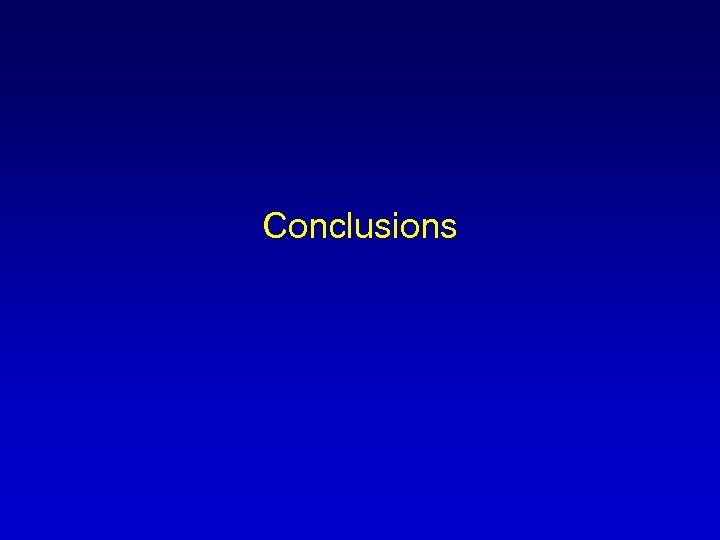 Conclusions 