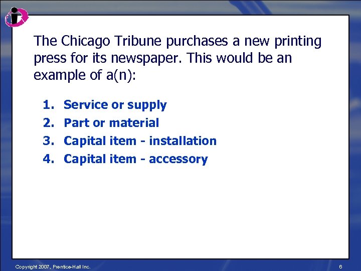 The Chicago Tribune purchases a new printing press for its newspaper. This would be