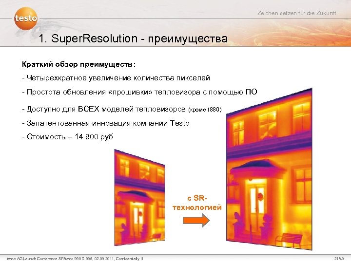Zeichen setzen für die Zukunft 1. Super. Resolution - преимущества Краткий обзор преимуществ: -