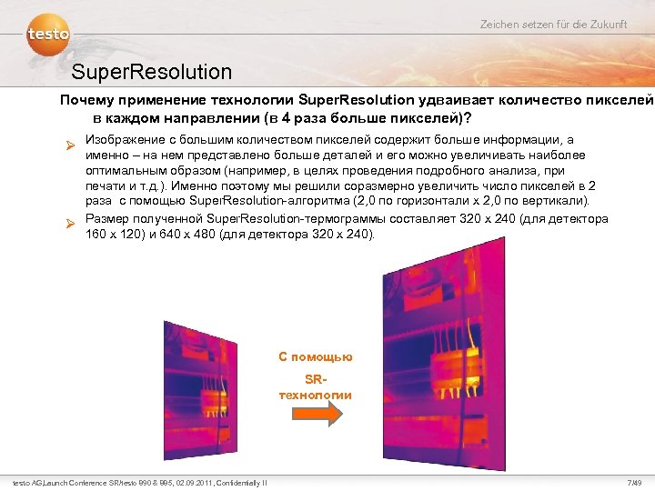 Zeichen setzen für die Zukunft Super. Resolution Почему применение технологии Super. Resolution удваивает количество