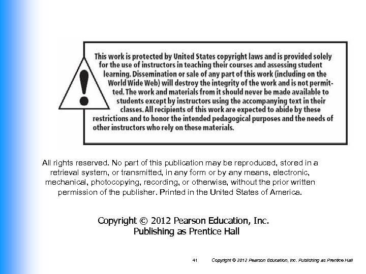 All rights reserved. No part of this publication may be reproduced, stored in a