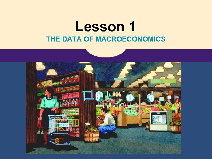 Lesson 1 THE DATA OF MACROECONOMICS 