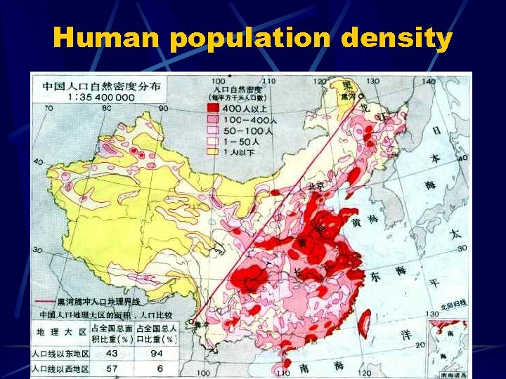 Human population density 49 