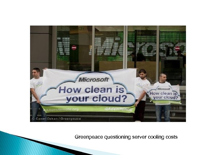 Greenpeace questioning server cooling costs 