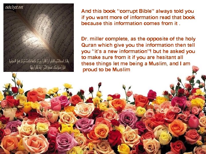 And this book “corrupt Bible” always told you if you want more of information