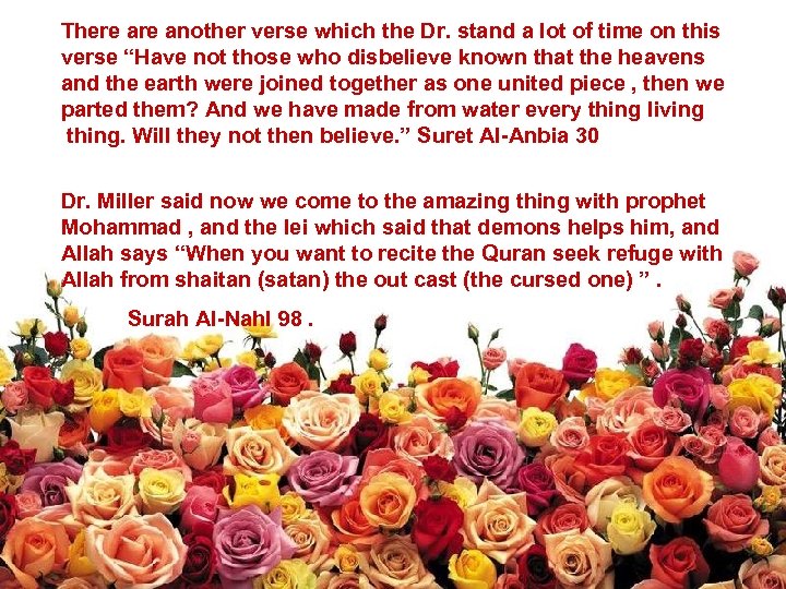 There another verse which the Dr. stand a lot of time on this verse