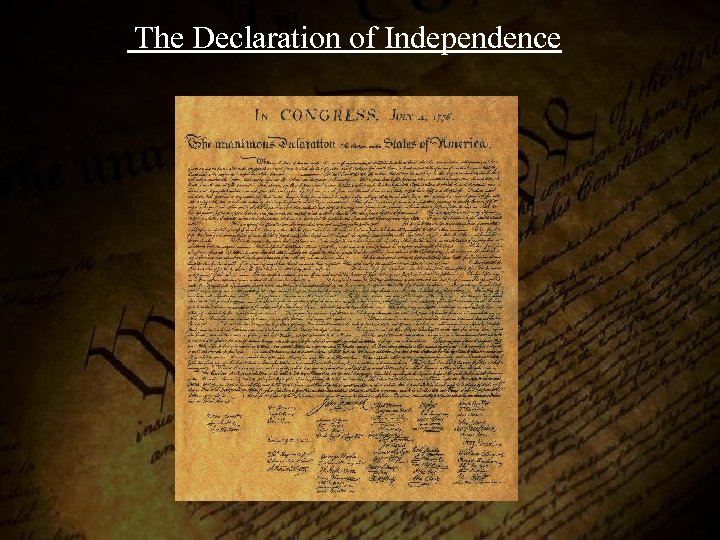  The Declaration of Independence 