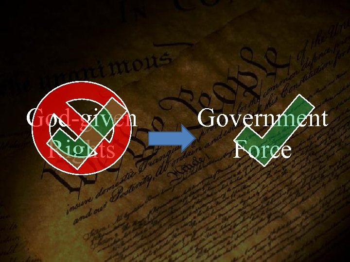 God-given Rights Government Force 