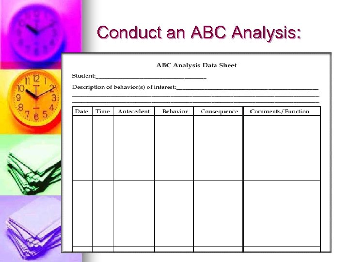 Conduct an ABC Analysis: 