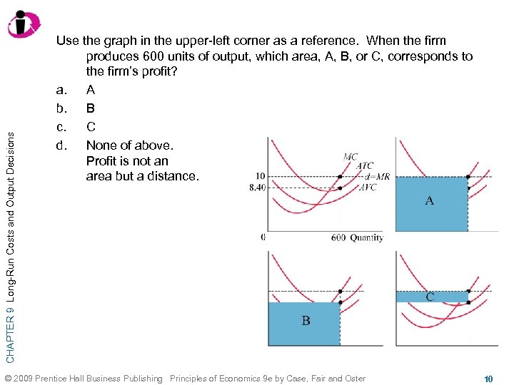 CHAPTER 9 Long-Run Costs and Output Decisions Use the graph in the upper-left corner