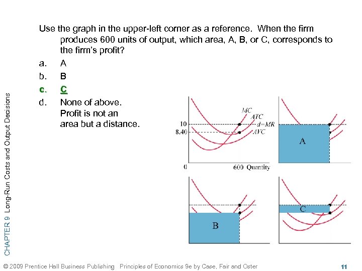 CHAPTER 9 Long-Run Costs and Output Decisions Use the graph in the upper-left corner