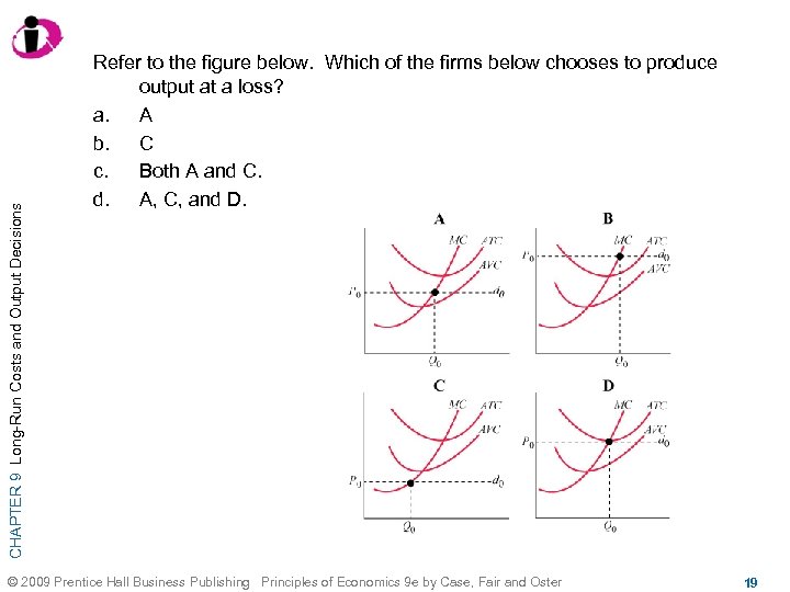 CHAPTER 9 Long-Run Costs and Output Decisions Refer to the figure below. Which of