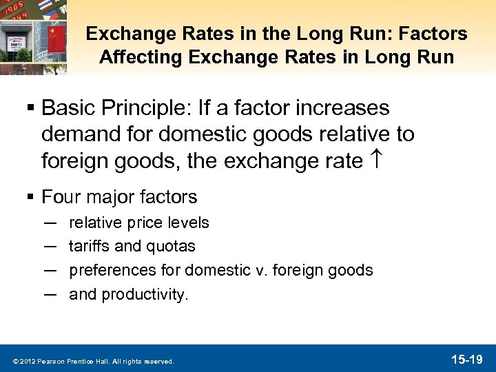 Exchange Rates in the Long Run: Factors Affecting Exchange Rates in Long Run §