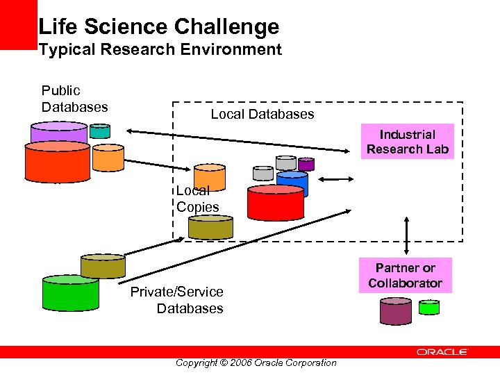 Life Science Challenge Typical Research Environment Public Databases Local Databases Industrial Research Lab Local