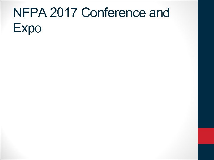 NFPA 2017 Conference and Expo 